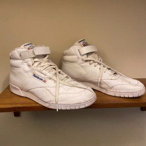 Reebok Classics Hightop Velcro in White - Men's Size 13
